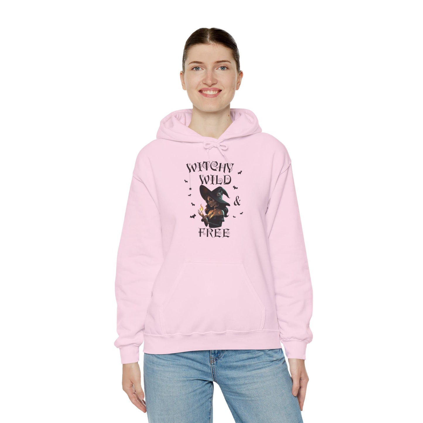 Witchy Wild & Free w/ Flame Hooded Sweatshirt