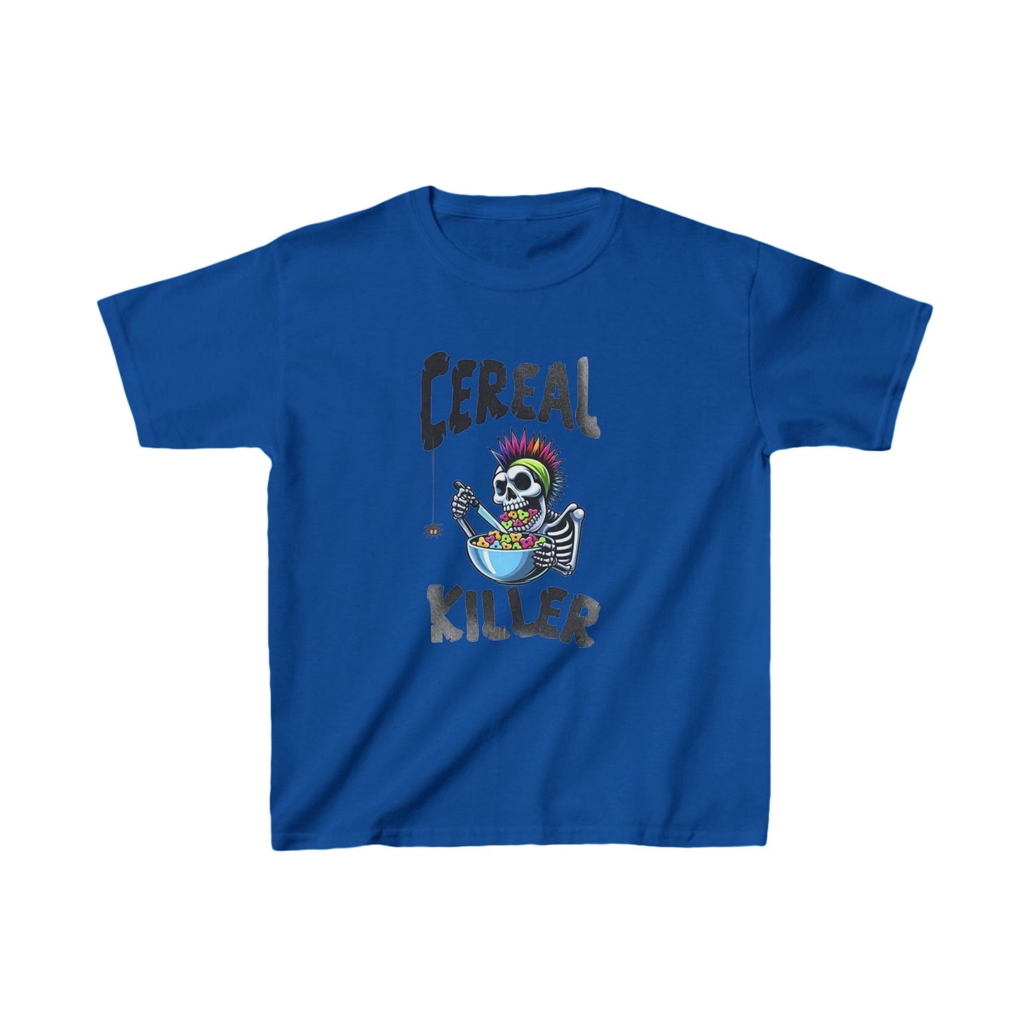 Skeleton Cereal Killer Kids Short Sleeve Shirt