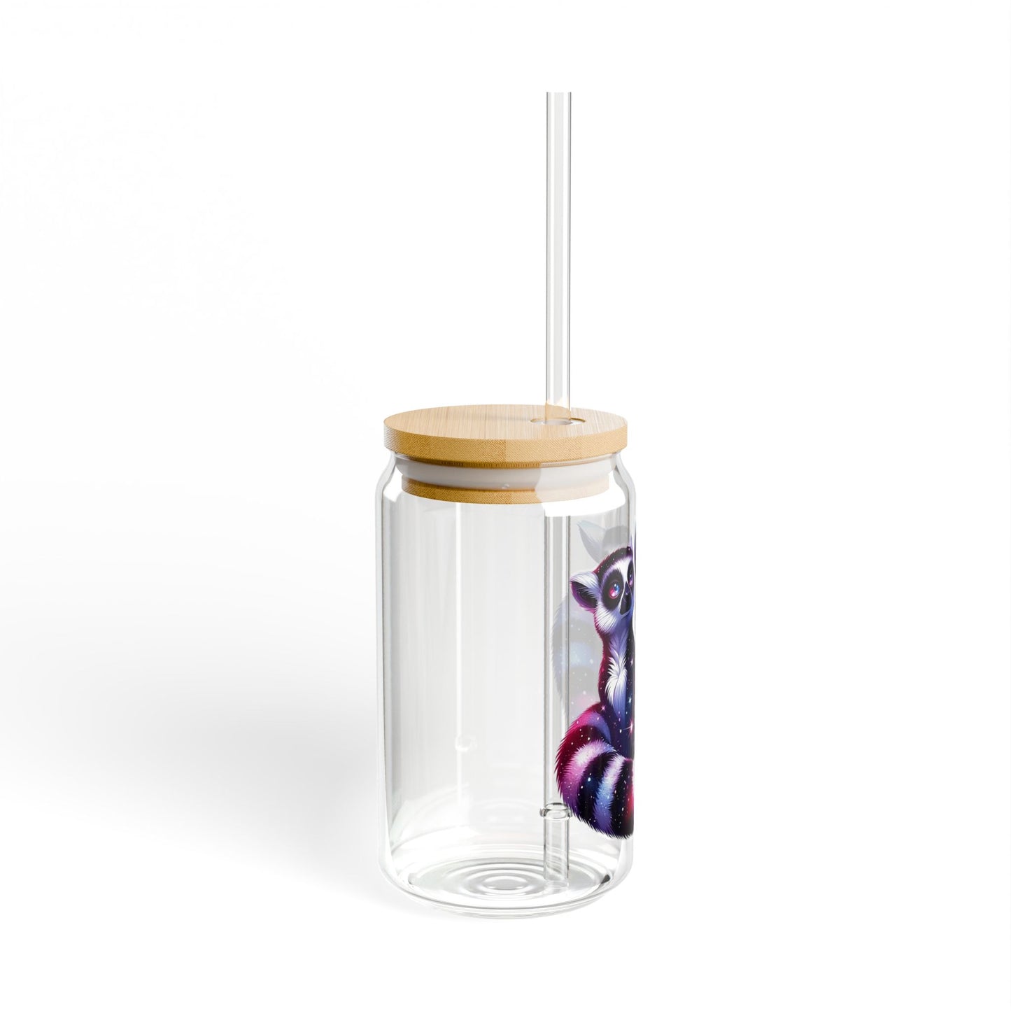 Two Galaxy Lemurs Sipper Glass 16oz