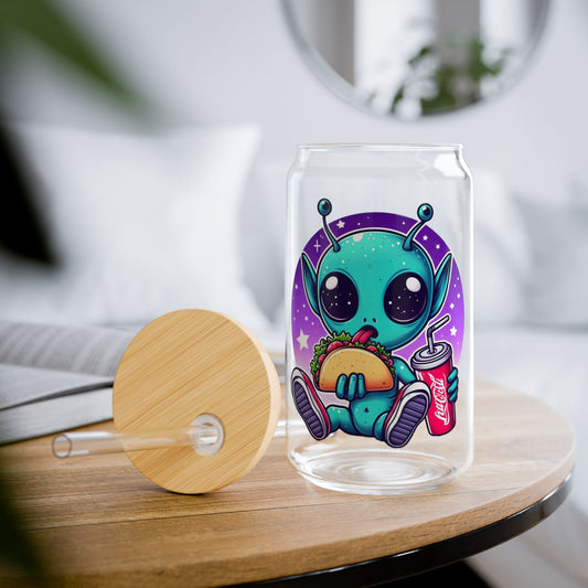 Extraterrestrial Taco Tuesday Sipper Glass 16oz