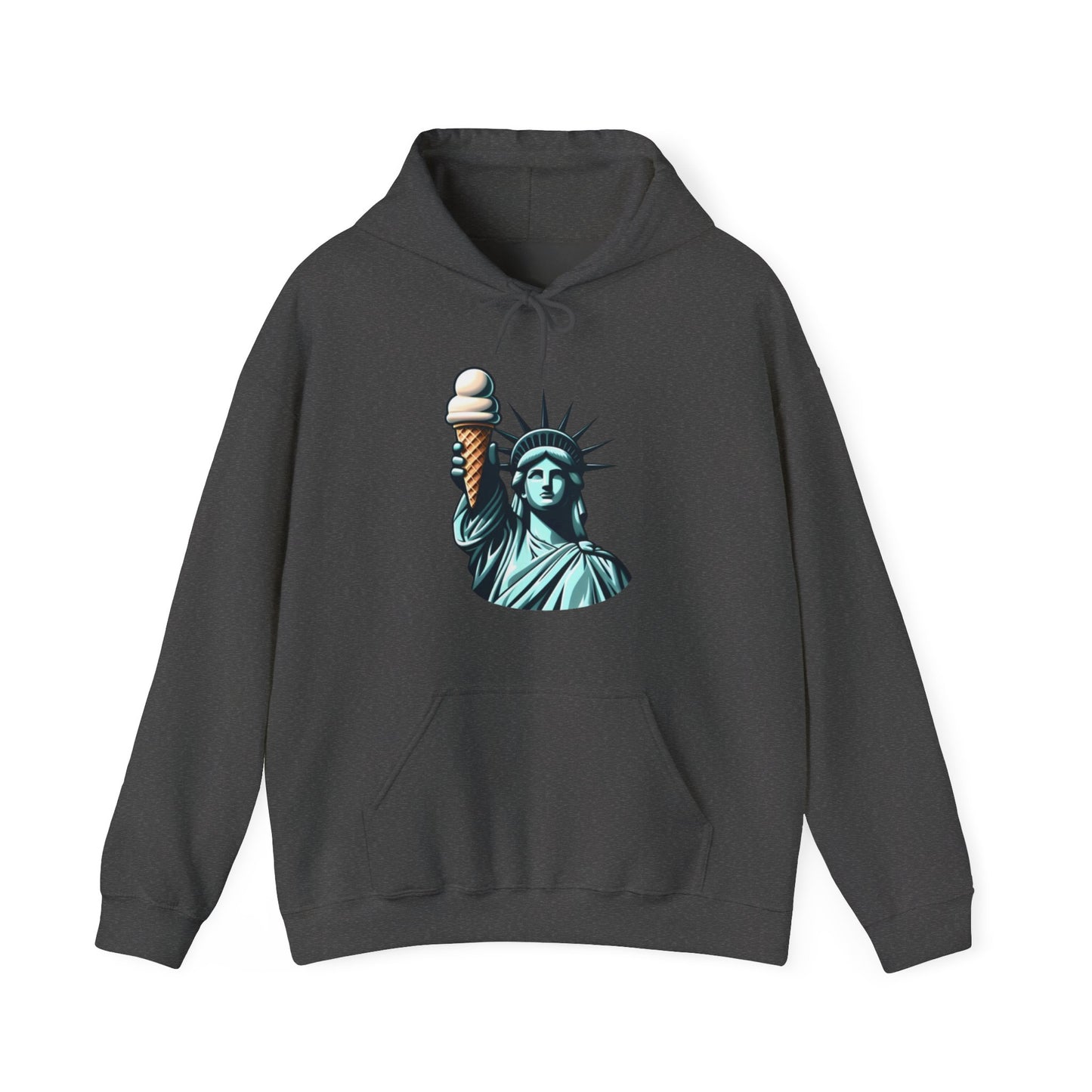 Lady Liberty Chillin w/ Vanilla Ice Cream Hooded Sweatshirt