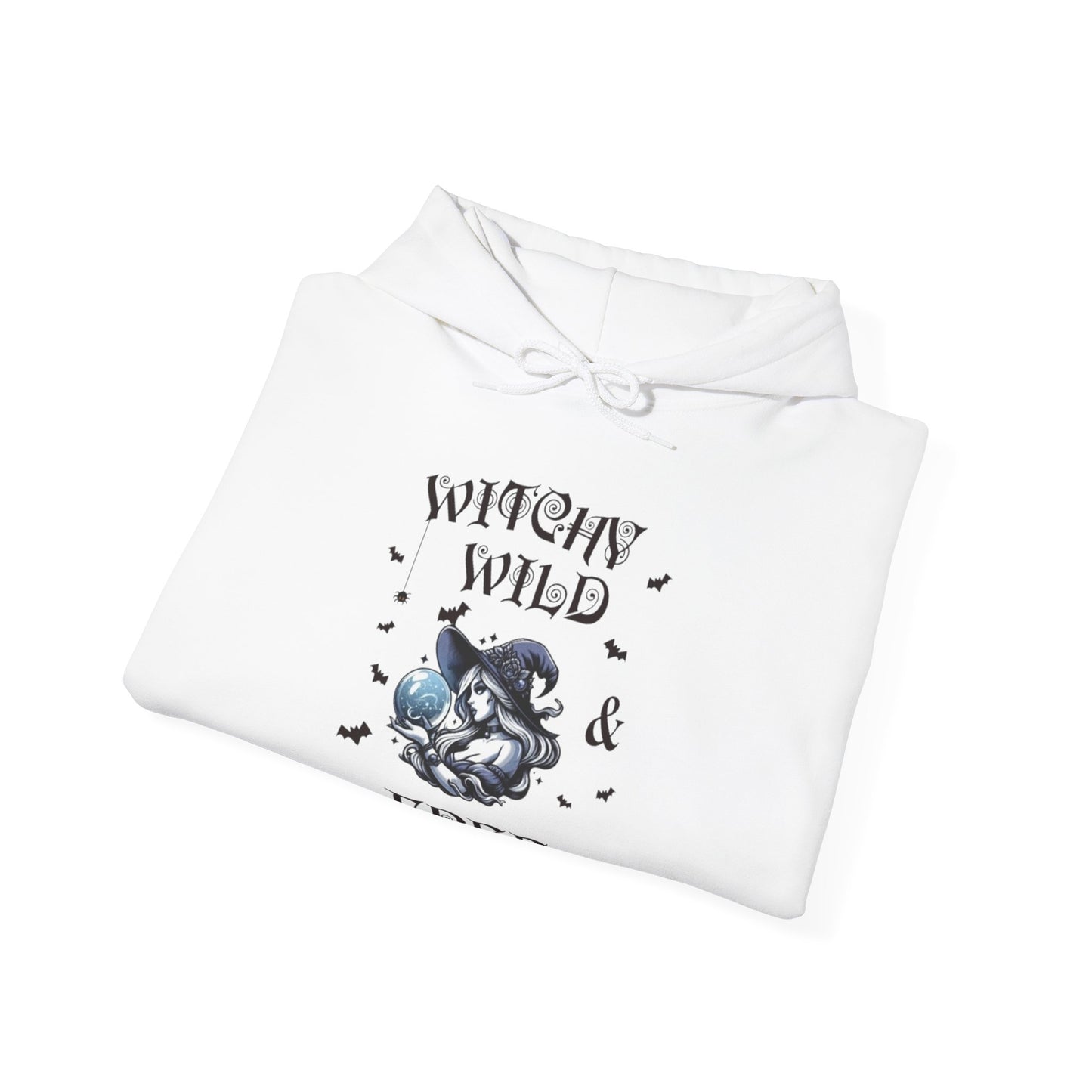 Witchy Wild & Free w/ Crystal Ball Hooded Sweatshirt