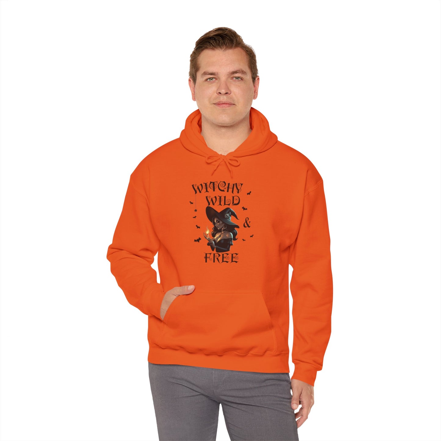 Witchy Wild & Free w/ Flame Hooded Sweatshirt
