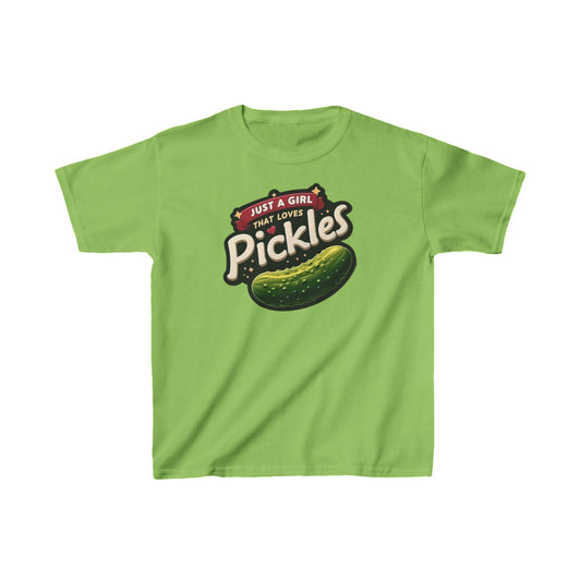 Just A Girl That Loves Pickles Kids Short Sleeve Shirt