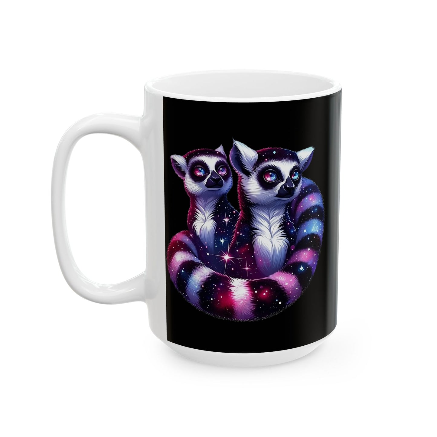 Two Galaxy Lemurs Ceramic Mug (11oz & 15oz)