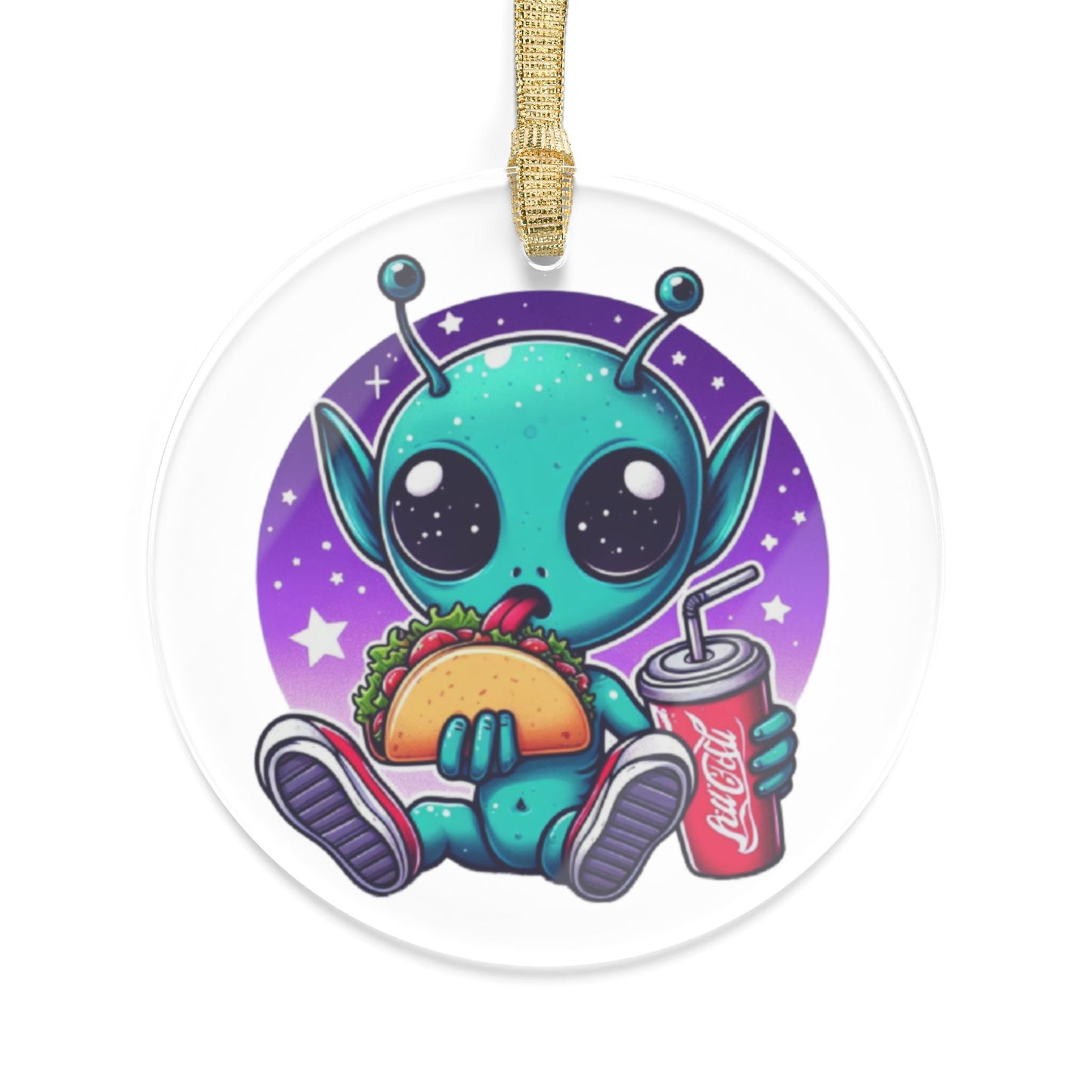 Extraterrestrial Taco Tuesday Acrylic Ornament