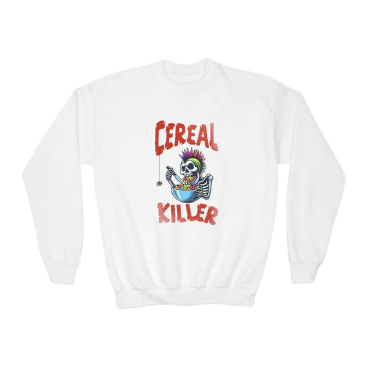 Skeleton Cereal Killer Kids Sweatshirt