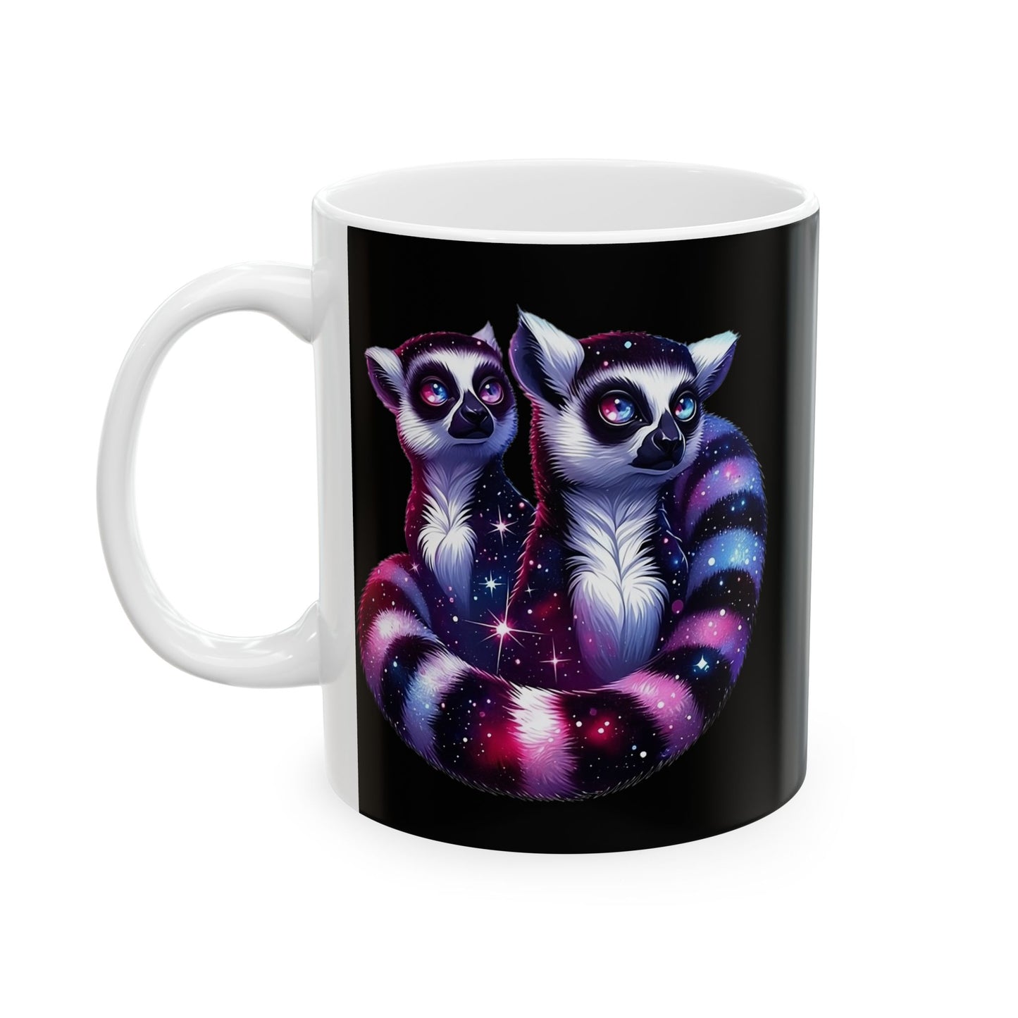 Two Galaxy Lemurs Ceramic Mug (11oz & 15oz)