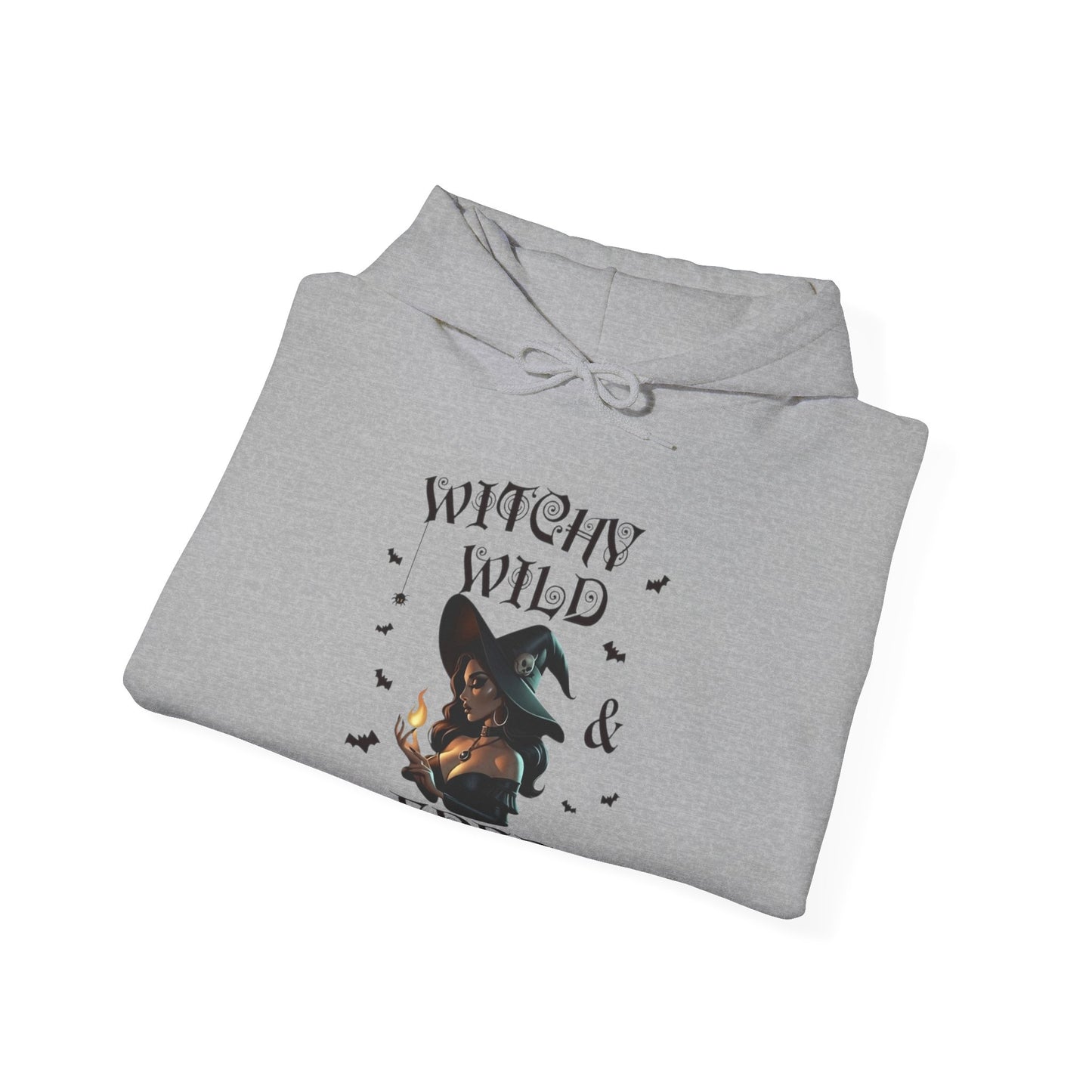Witchy Wild & Free w/ Flame Hooded Sweatshirt