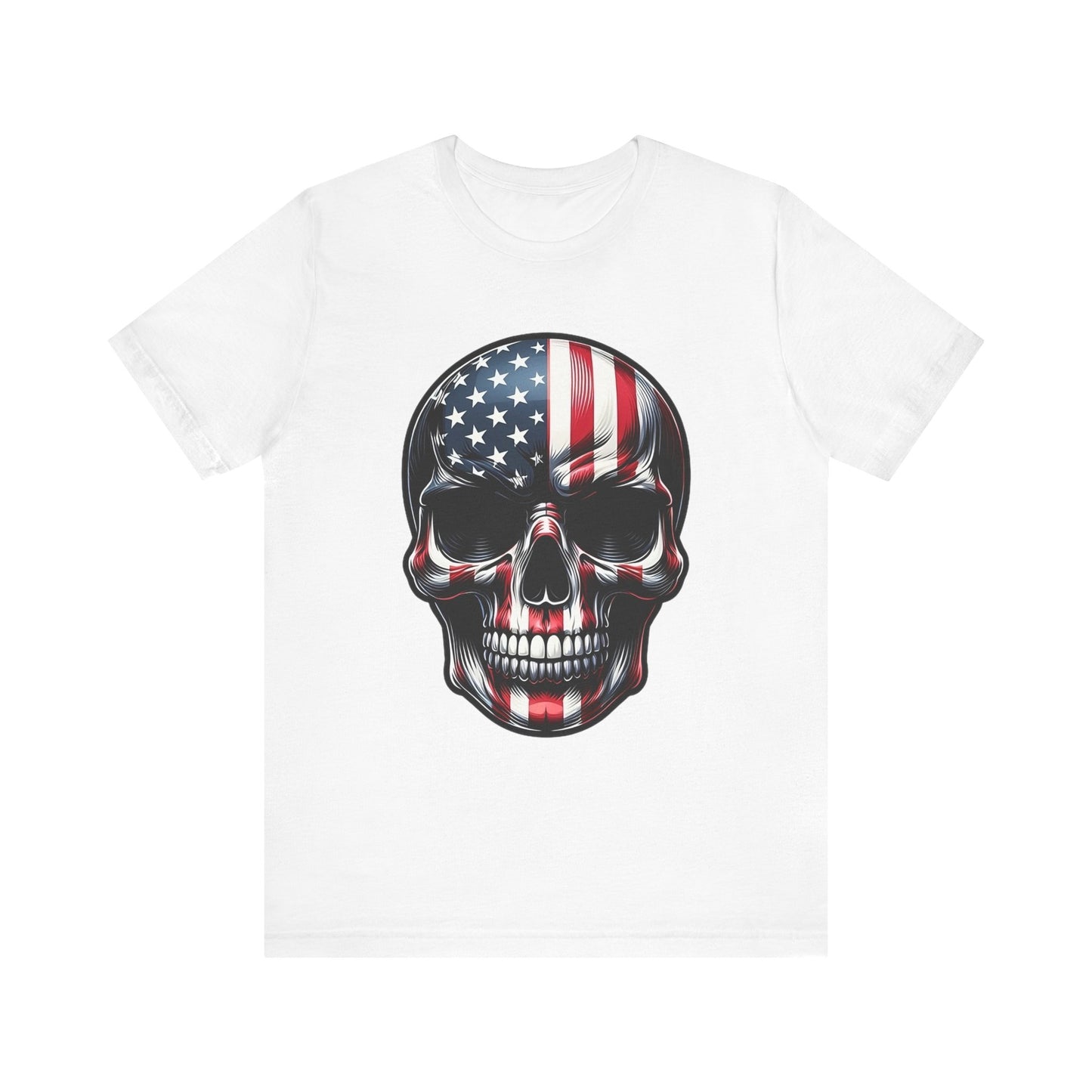 Skull, Stars & Stripes Short Sleeve Shirt