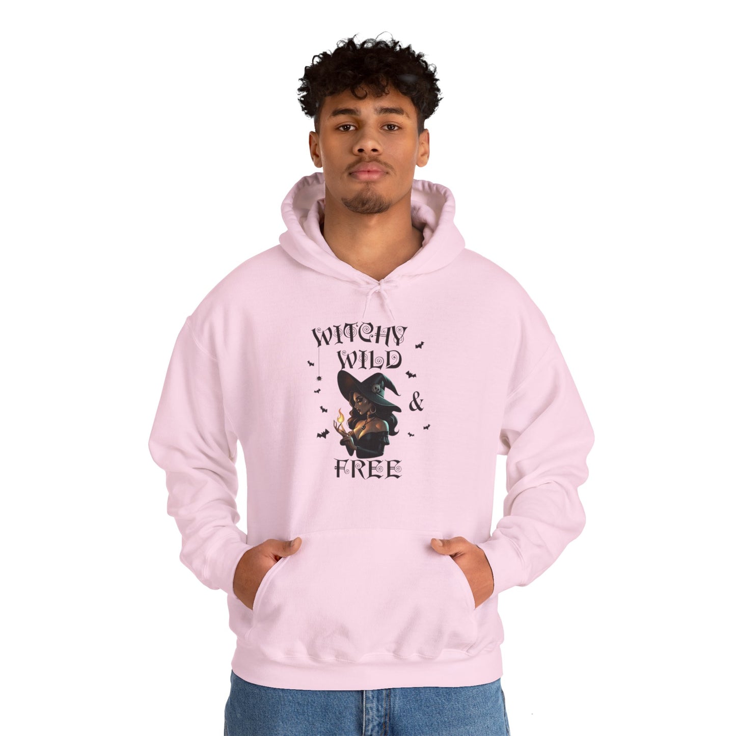 Witchy Wild & Free w/ Flame Hooded Sweatshirt