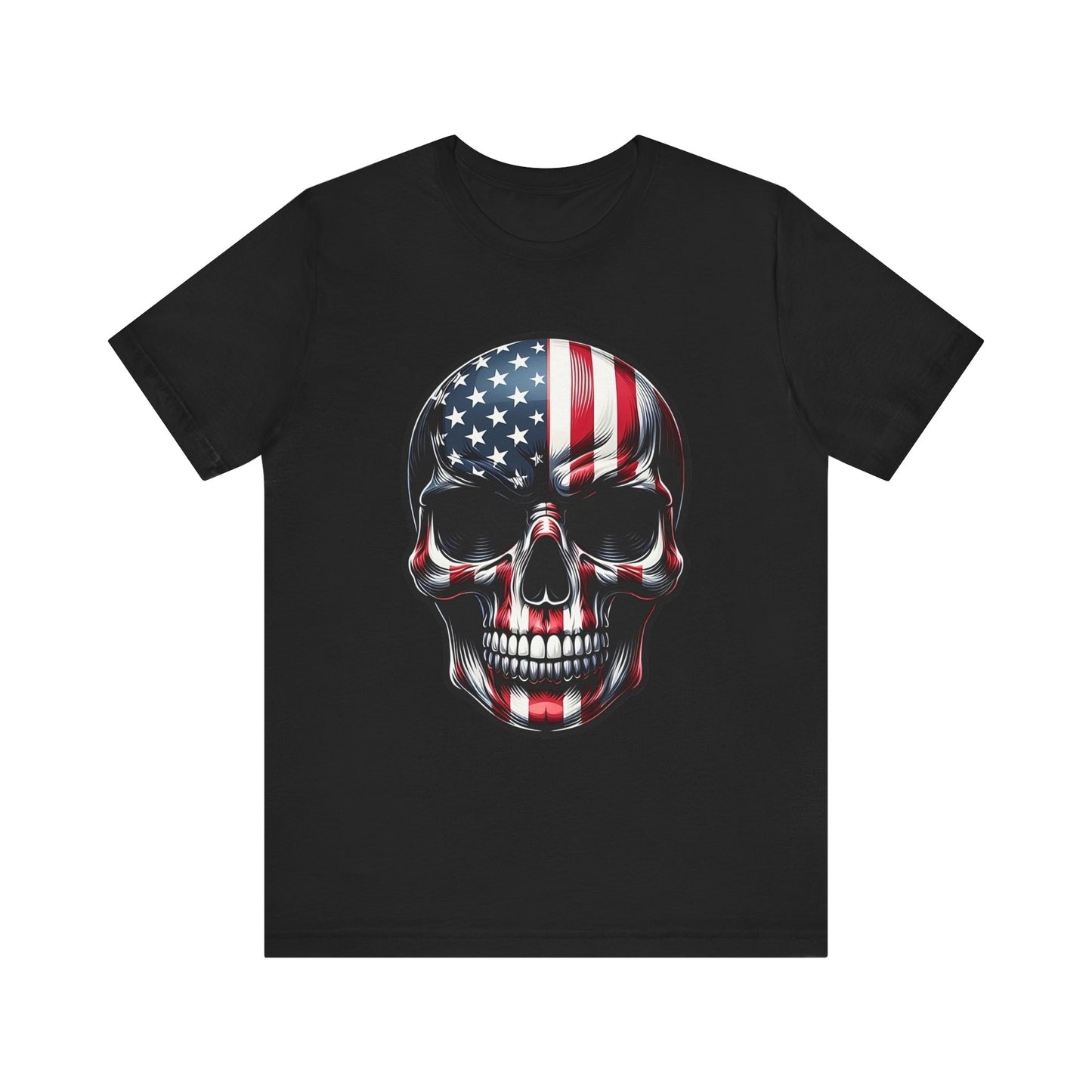 Skull, Stars & Stripes Short Sleeve Shirt