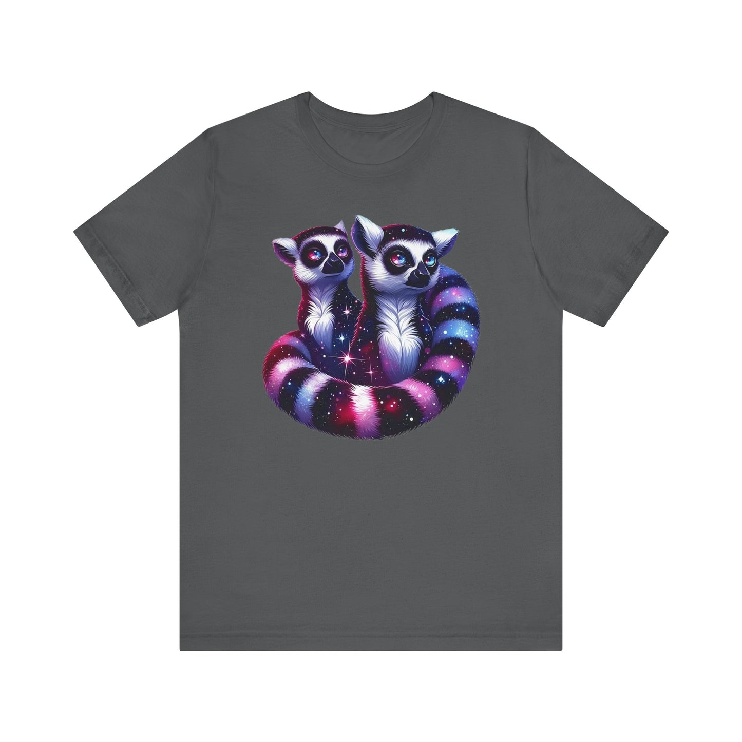 Two Galaxy Lemurs Short Sleeve Shirt