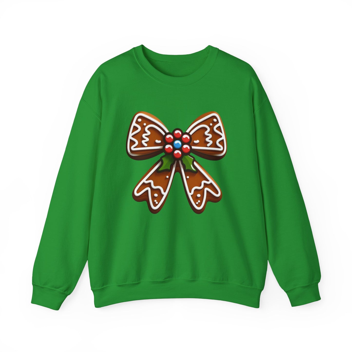 Holly and Gingerbread Bow Sweatshirt