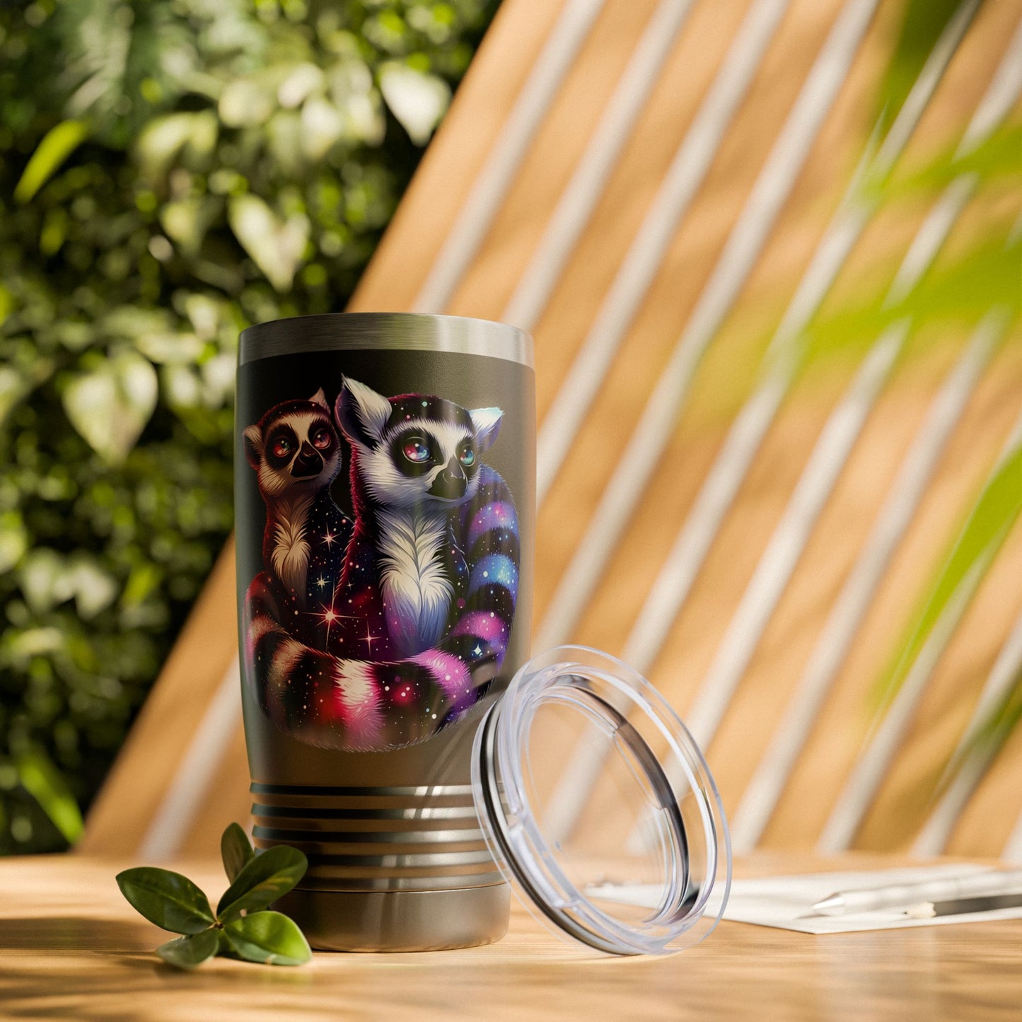 Two Galaxy Lemurs Stainless Steel Tumbler 20oz