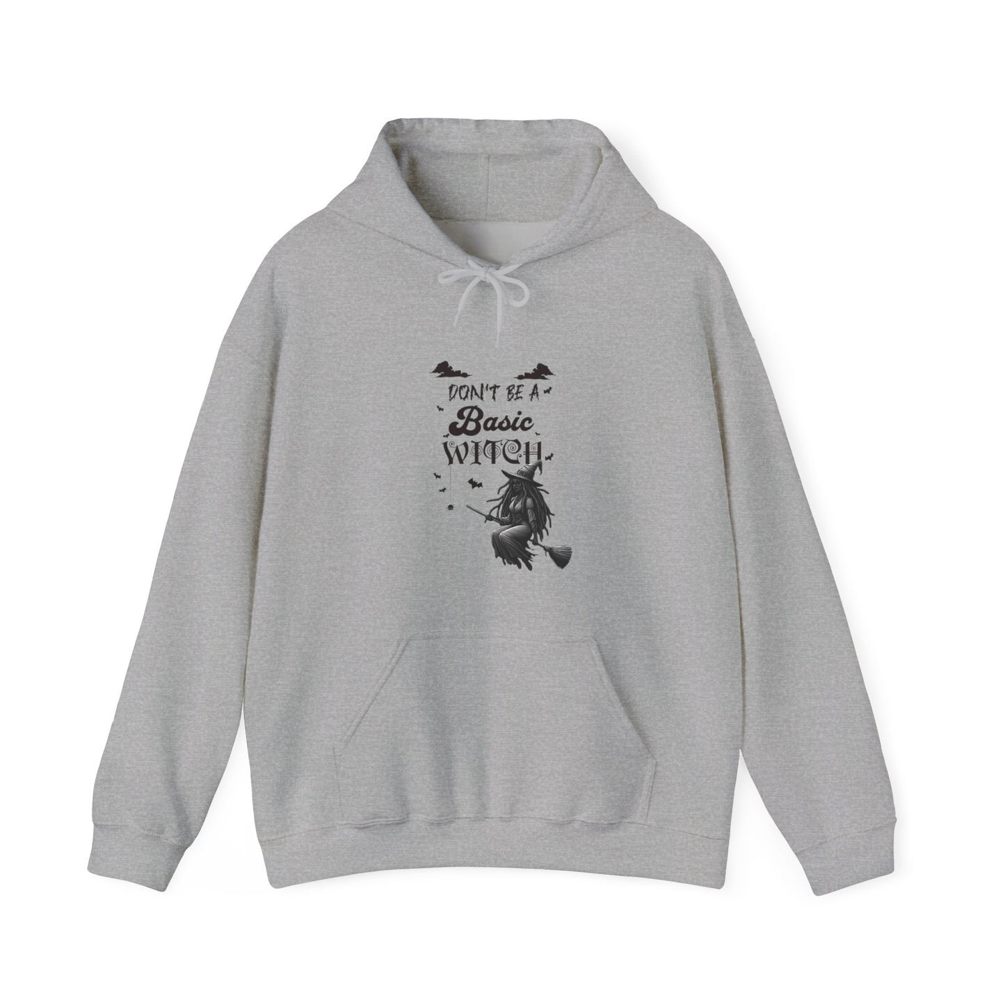 Not Your Basic Flying Witch w/ Wild Locs Hooded Sweatshirt