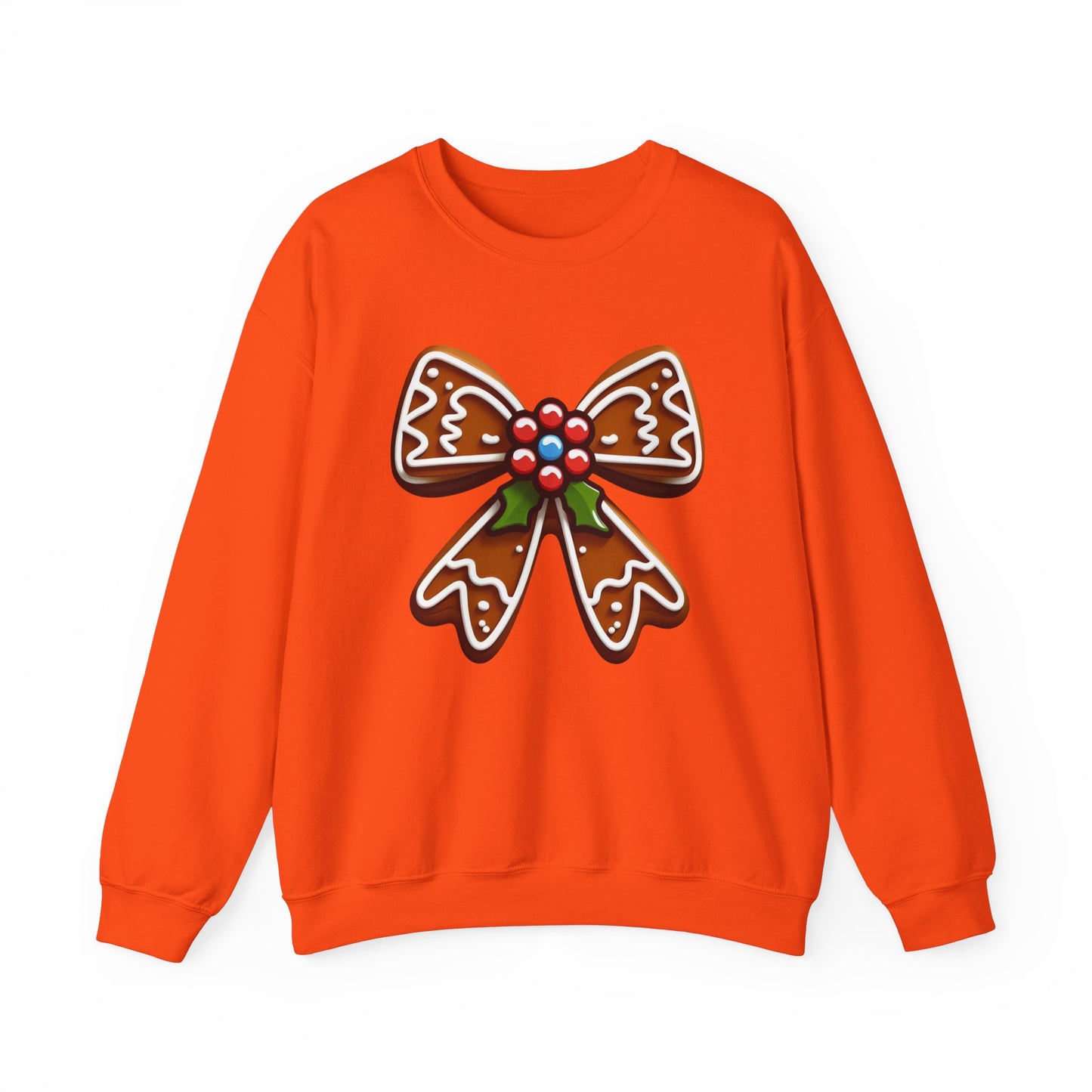 Holly and Gingerbread Bow Sweatshirt