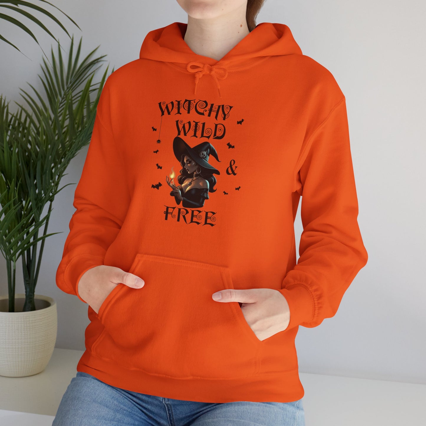 Witchy Wild & Free w/ Flame Hooded Sweatshirt