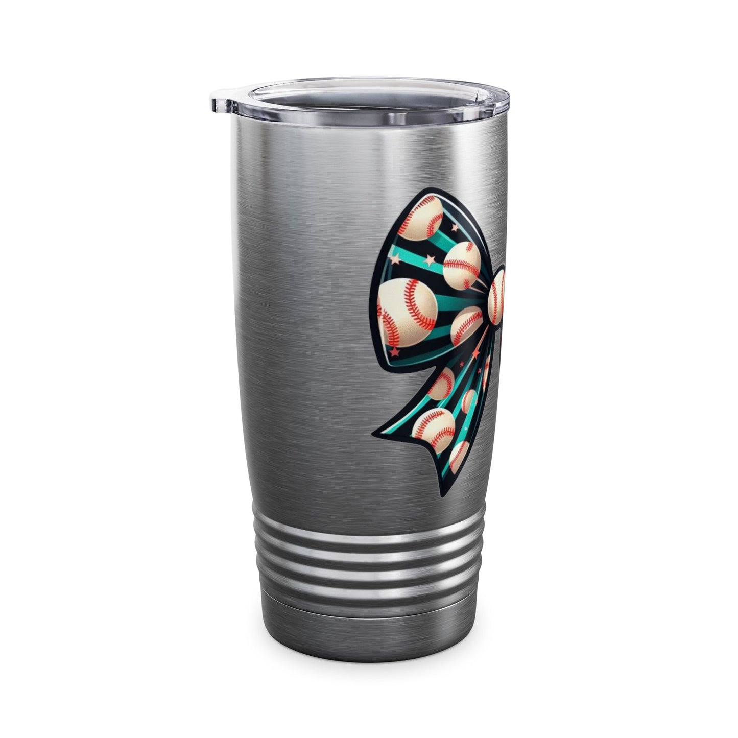 Baseball Prize Bow Stainless Steel Tumbler 20oz