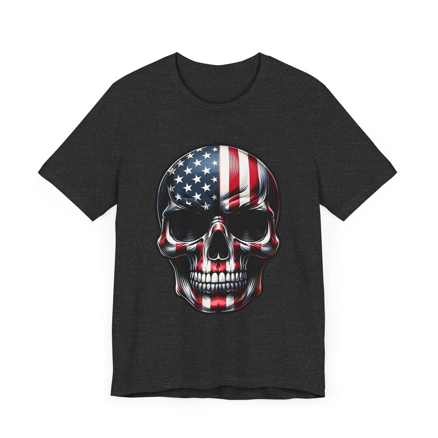 Skull, Stars & Stripes Short Sleeve Shirt