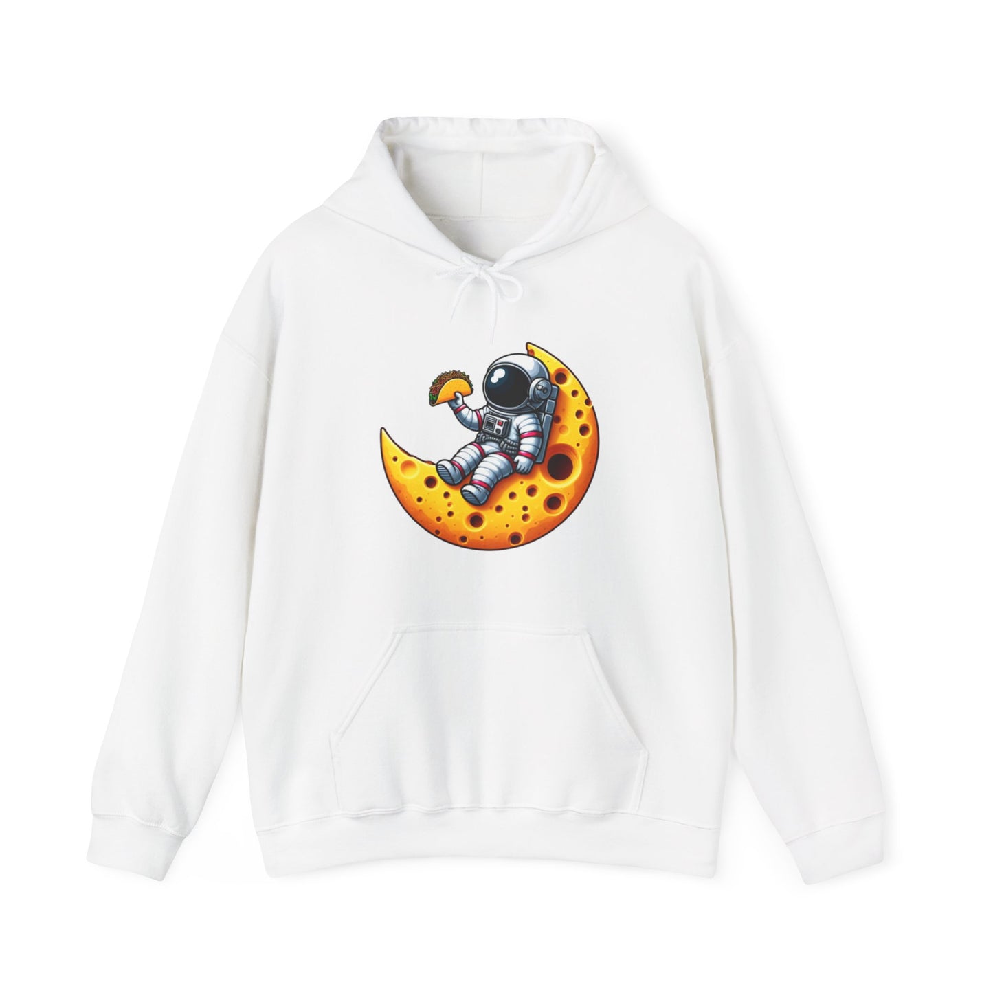 Astronaut On Cheese Moon Hooded Sweatshirt