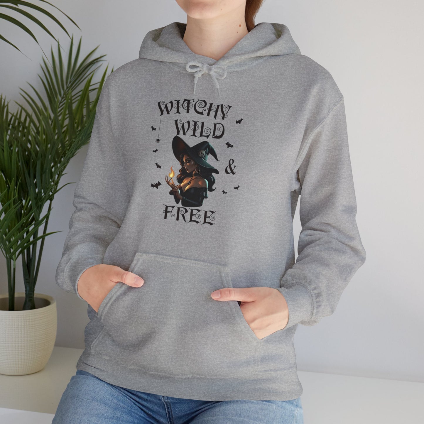 Witchy Wild & Free w/ Flame Hooded Sweatshirt