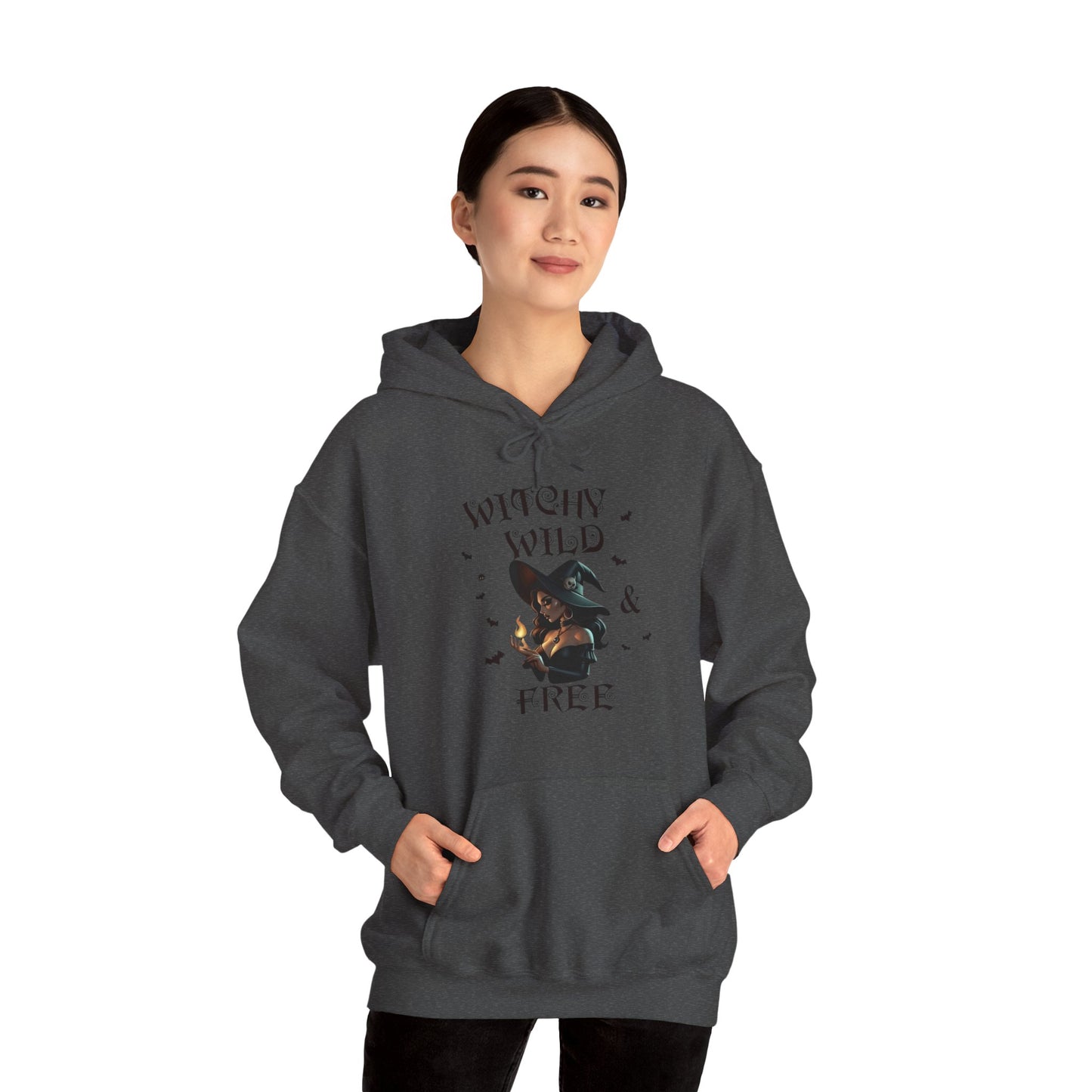 Witchy Wild & Free w/ Flame Hooded Sweatshirt