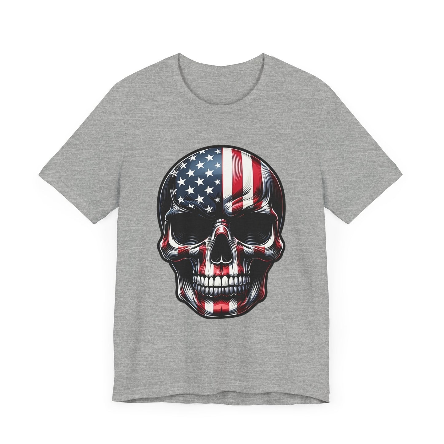 Skull, Stars & Stripes Short Sleeve Shirt