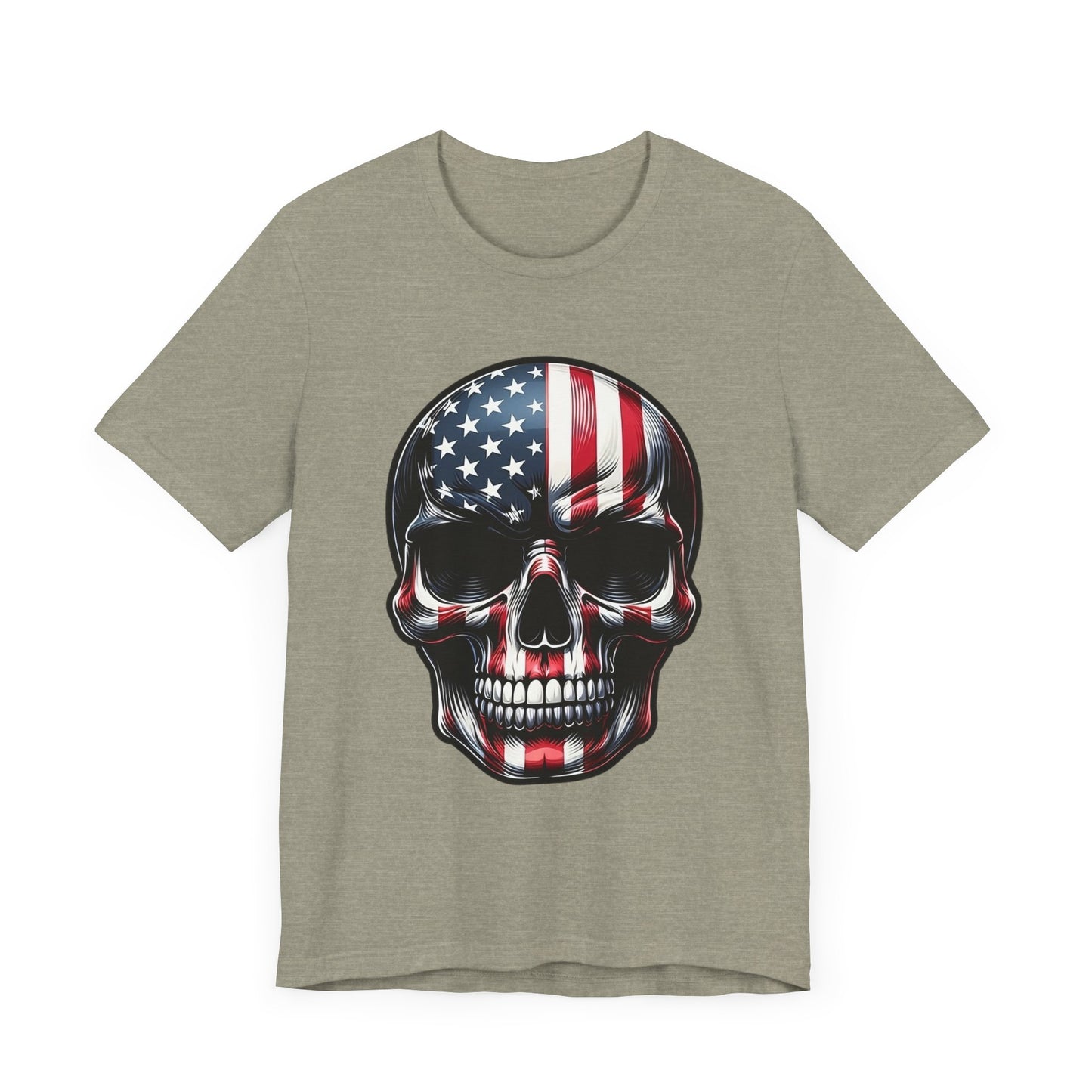 Skull, Stars & Stripes Short Sleeve Shirt