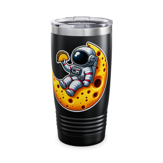 Astronaut on Cheese Moon Stainless Steel Tumbler 20oz