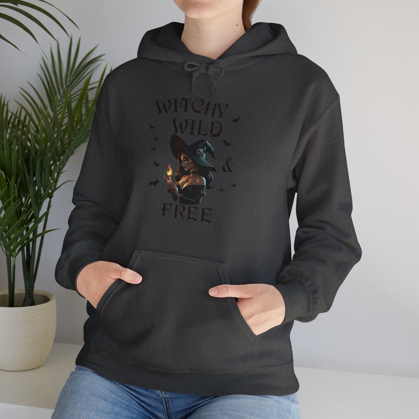 Witchy Wild & Free w/ Flame Hooded Sweatshirt