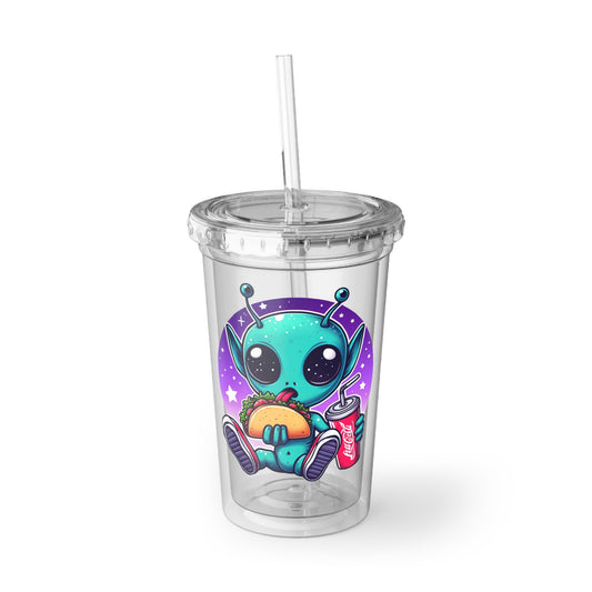 Extraterrestrial Taco Tuesday Acrylic Tumbler 16oz