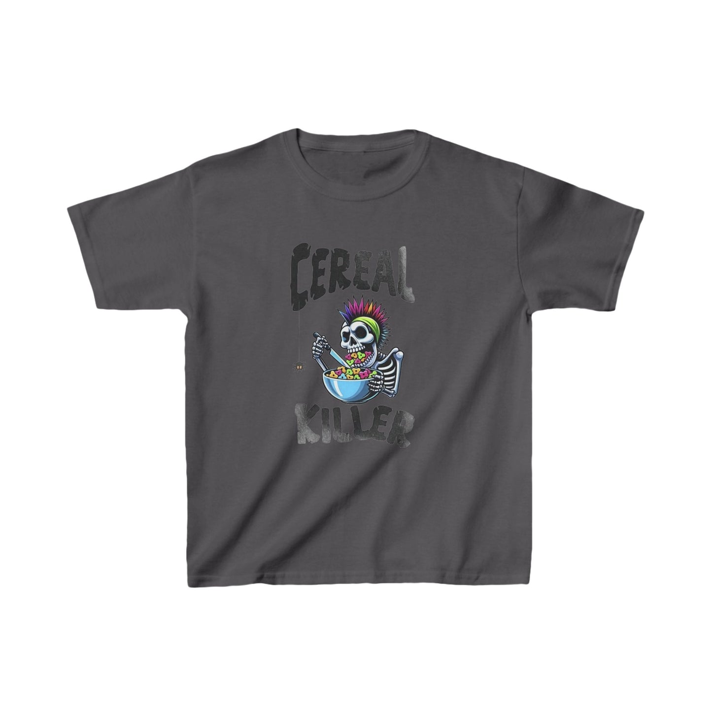 Skeleton Cereal Killer Kids Short Sleeve Shirt