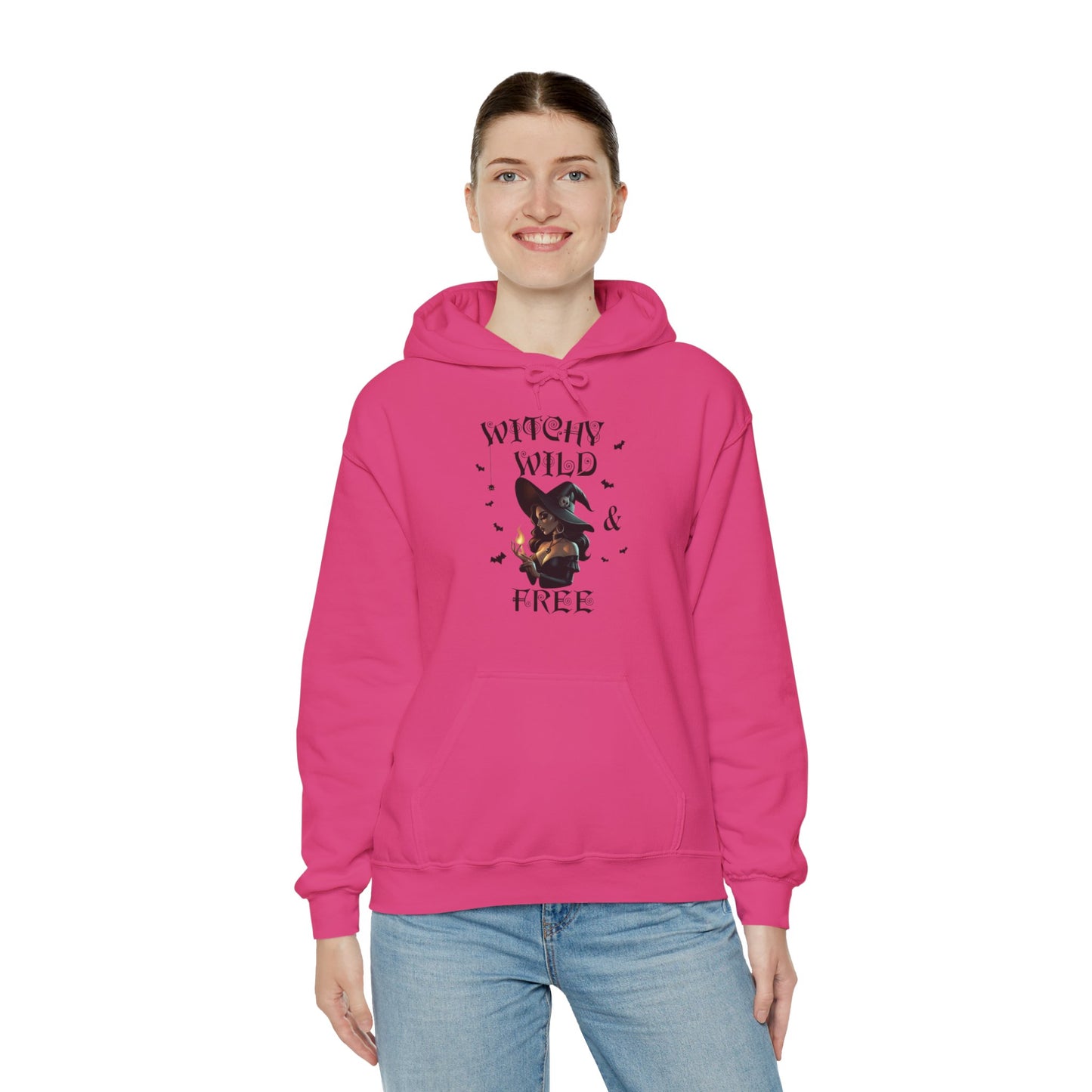 Witchy Wild & Free w/ Flame Hooded Sweatshirt