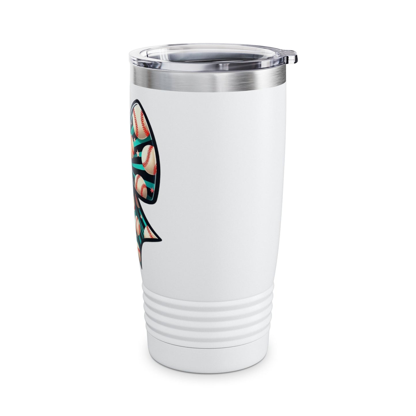 Baseball Prize Bow Stainless Steel Tumbler 20oz