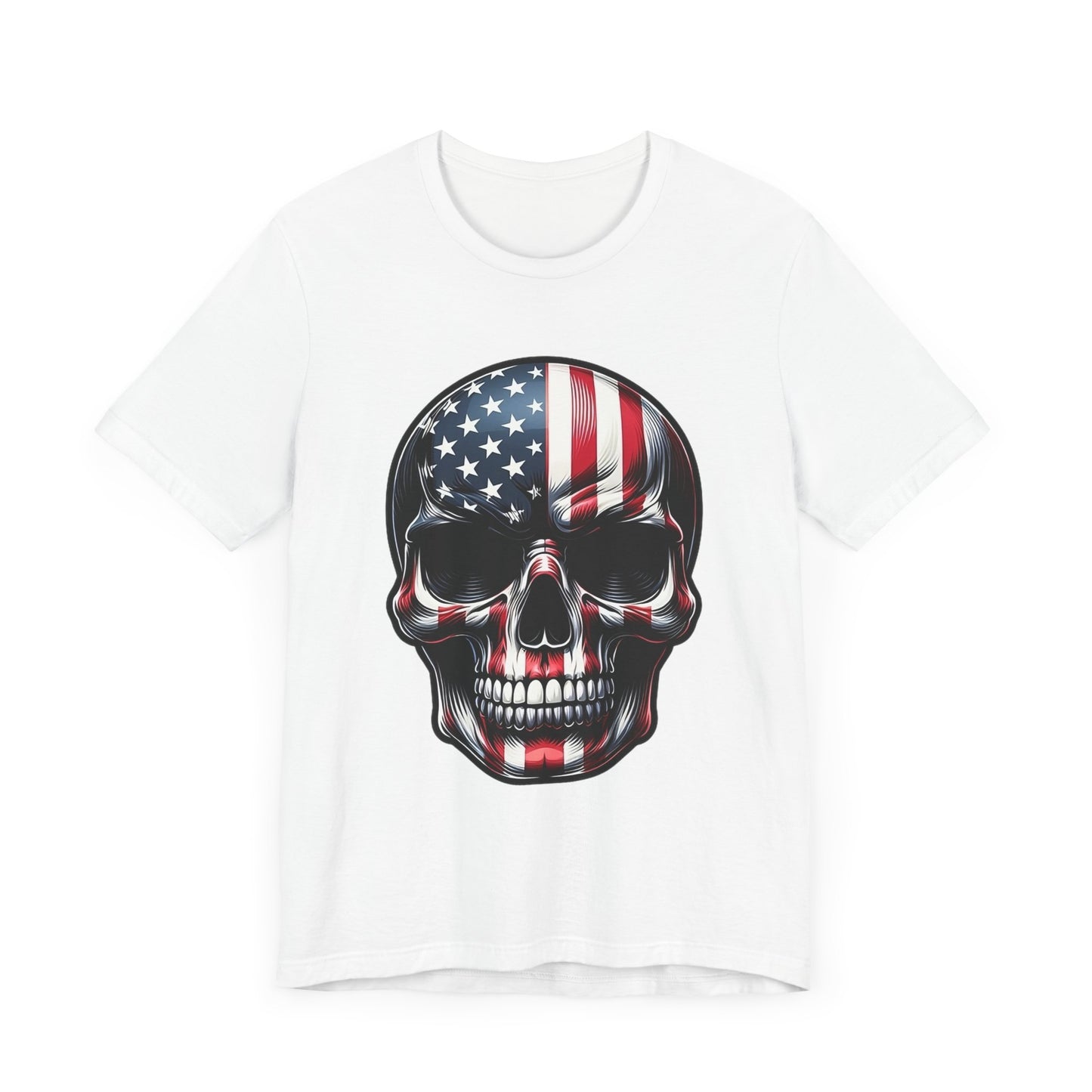 Skull, Stars & Stripes Short Sleeve Shirt