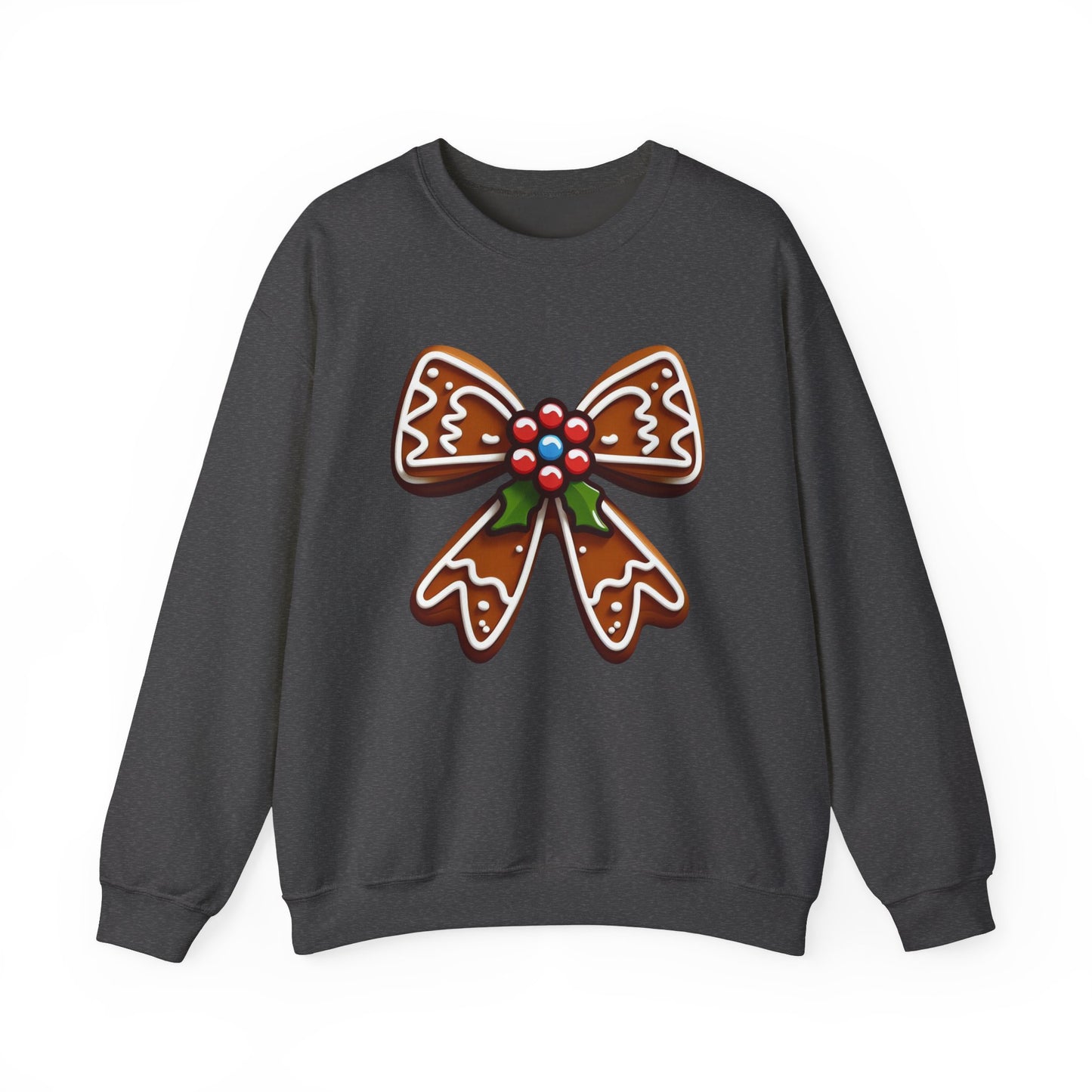 Holly and Gingerbread Bow Sweatshirt