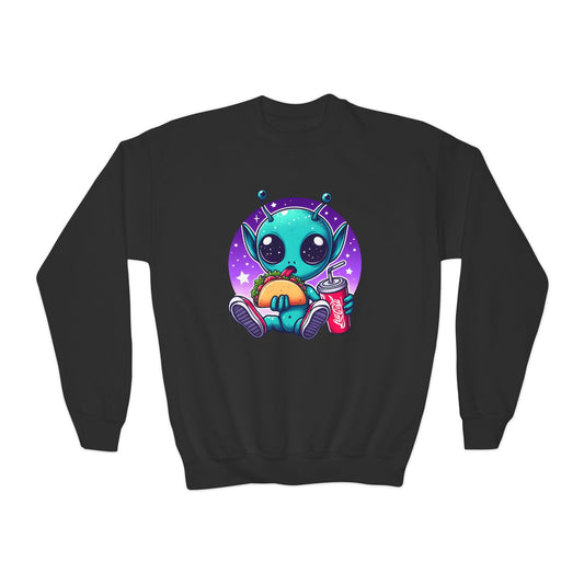 Extraterrestrial Taco Tuesday Kids Sweatshirt