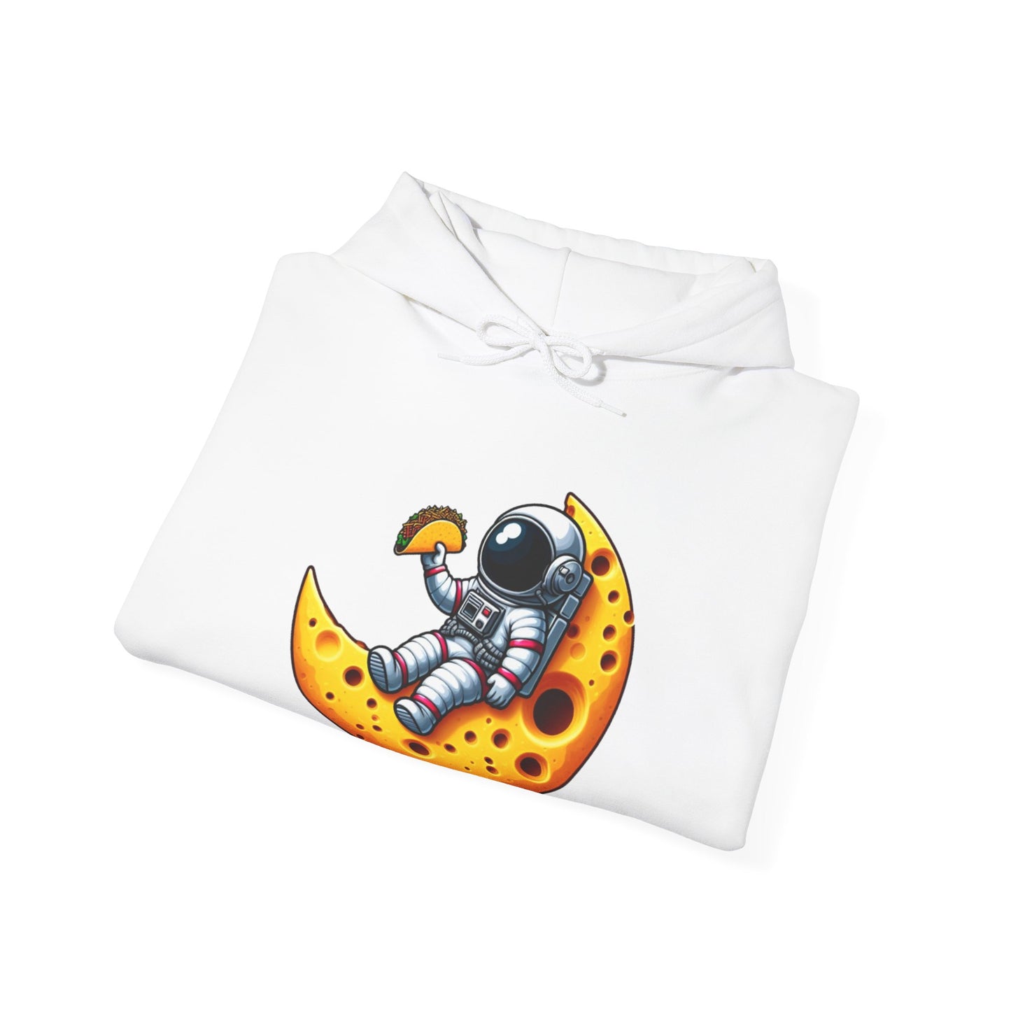 Astronaut On Cheese Moon Hooded Sweatshirt