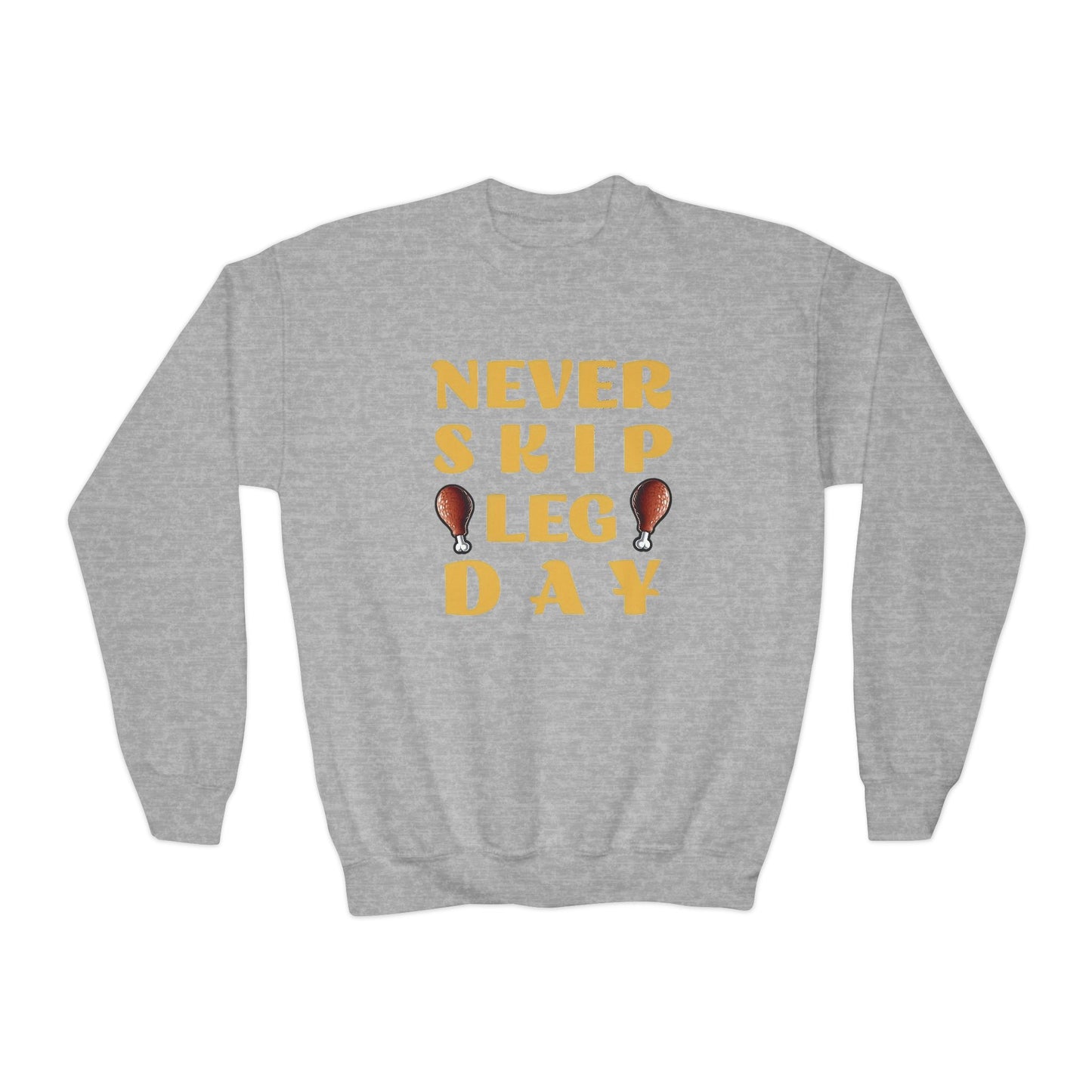 Never Skip Leg Day Kids Sweatshirt