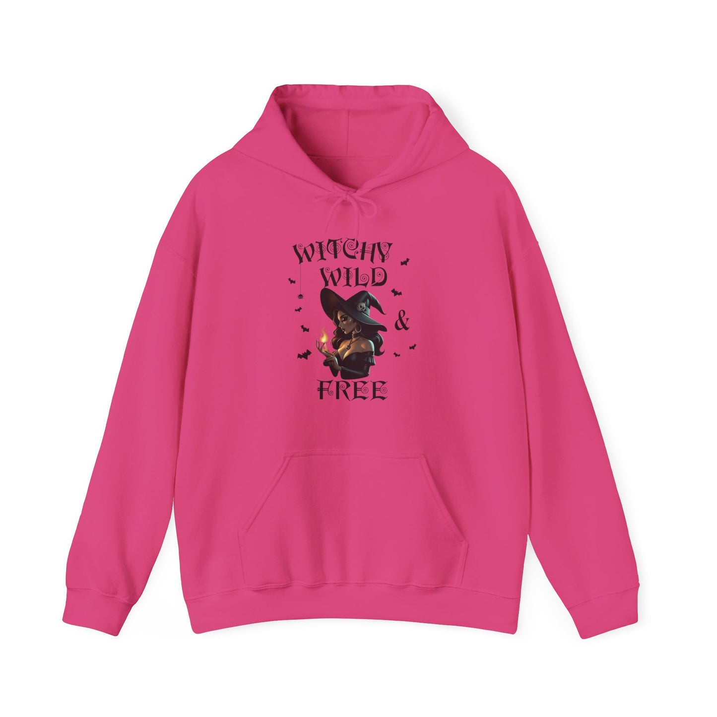Witchy Wild & Free w/ Flame Hooded Sweatshirt