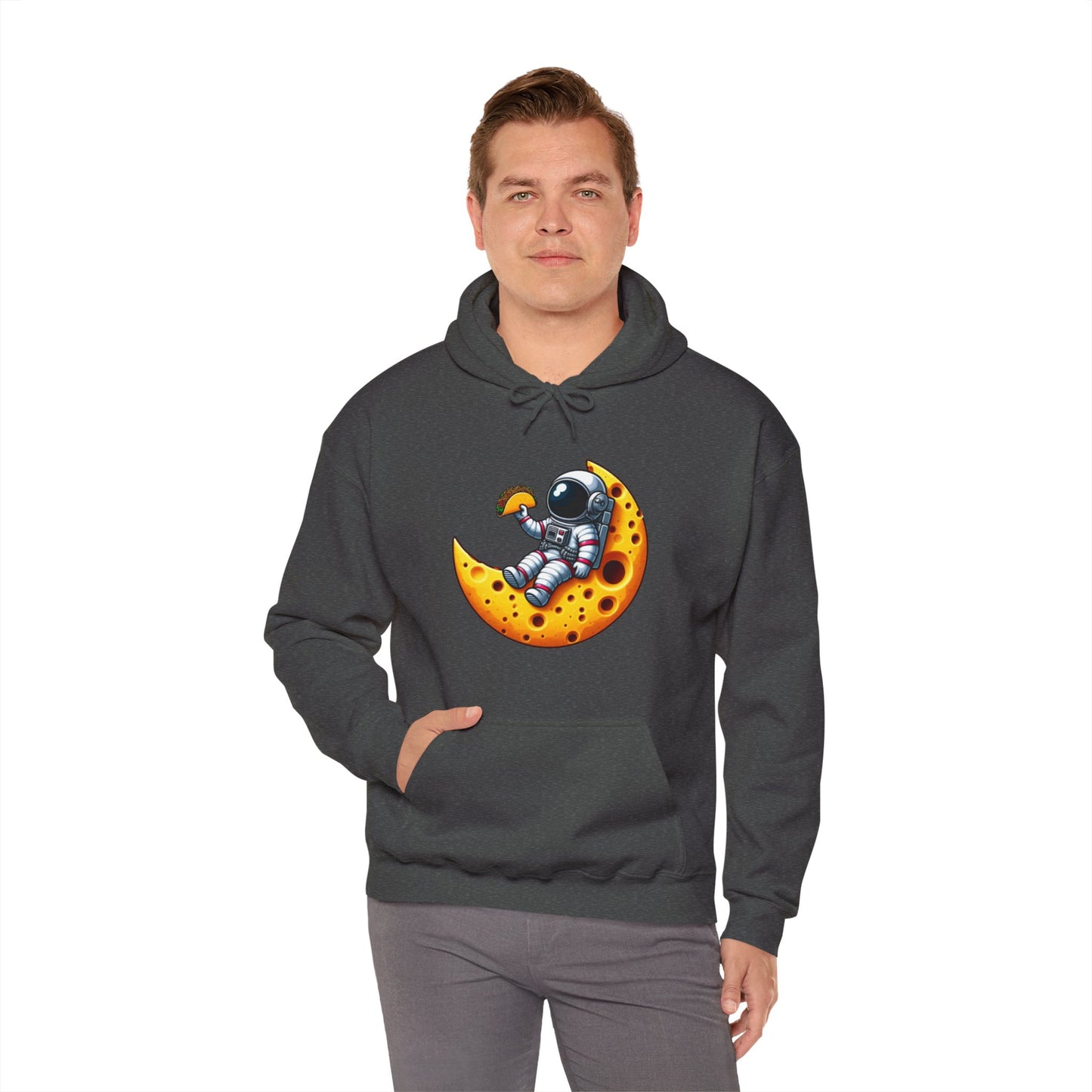 Astronaut On Cheese Moon Hooded Sweatshirt