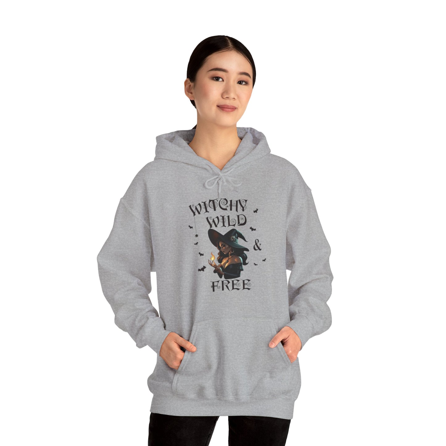 Witchy Wild & Free w/ Flame Hooded Sweatshirt
