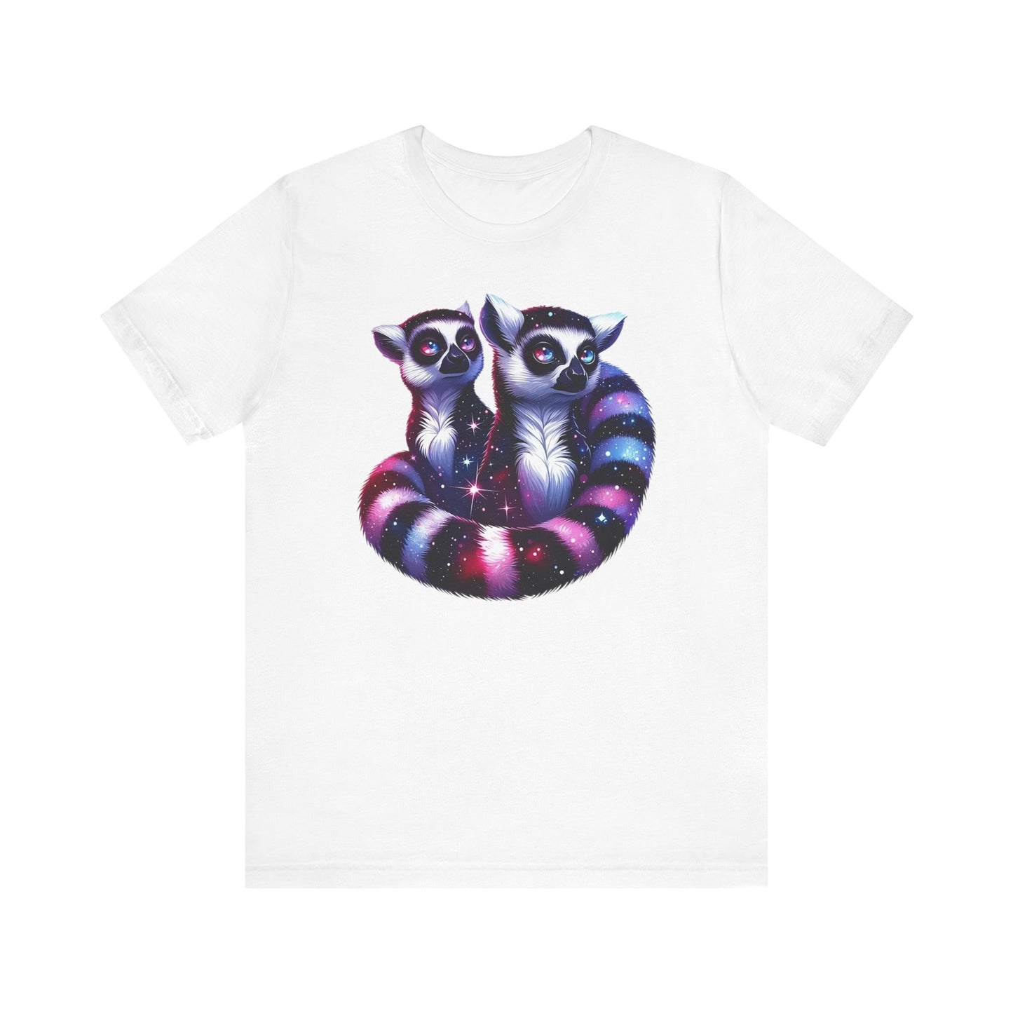 Two Galaxy Lemurs Short Sleeve Shirt