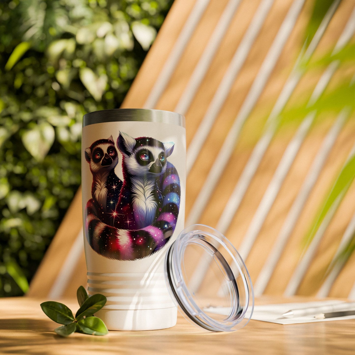 Two Galaxy Lemurs Stainless Steel Tumbler 20oz