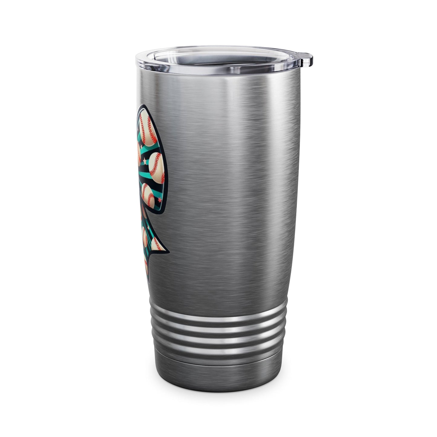 Baseball Prize Bow Stainless Steel Tumbler 20oz