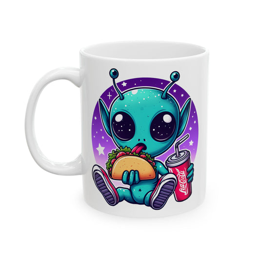 Extraterrestrial Taco Tuesday Ceramic Mug (11oz & 15oz)