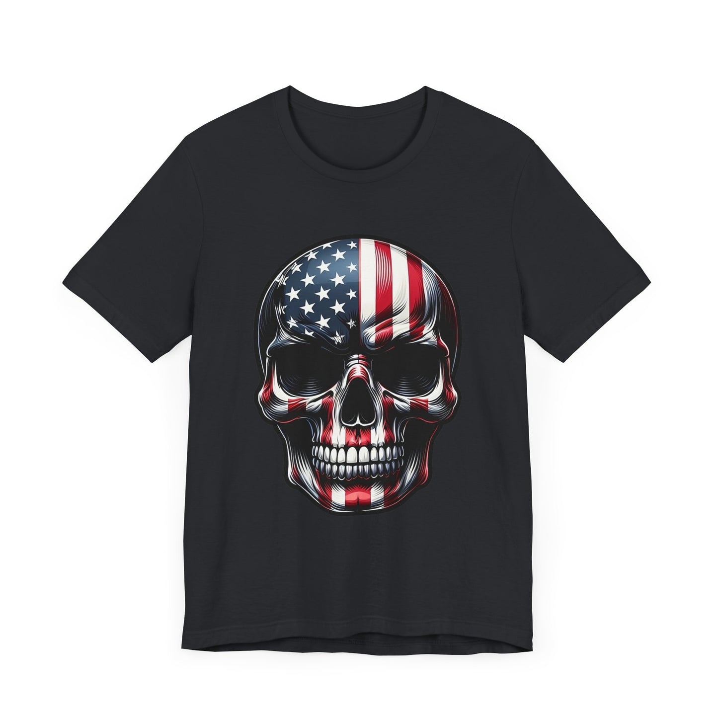 Skull, Stars & Stripes Short Sleeve Shirt