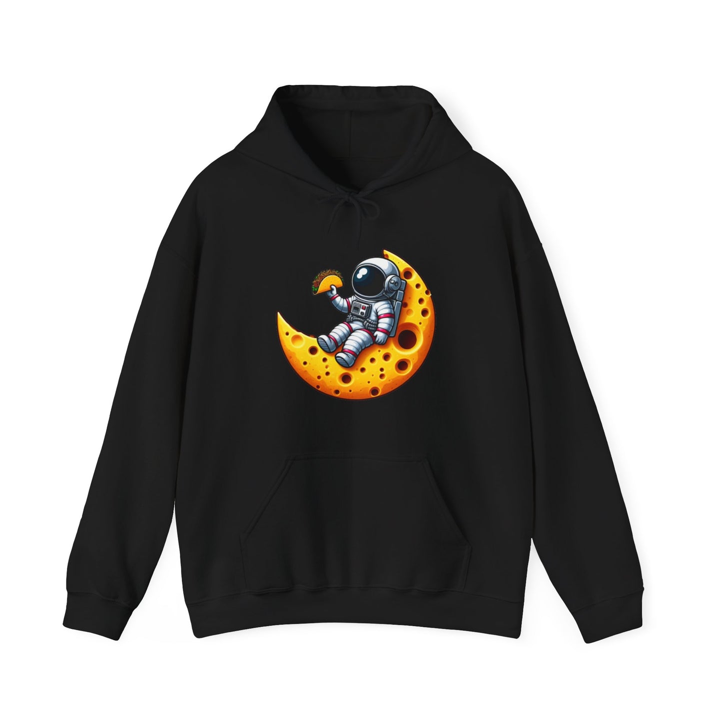 Astronaut On Cheese Moon Hooded Sweatshirt